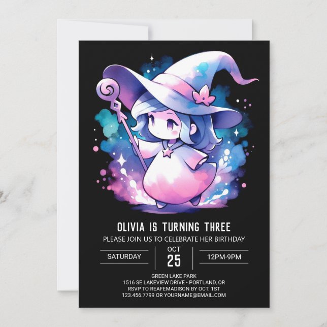 Invitation Assistant Minimaliste adorable Anniversaire (Devant)