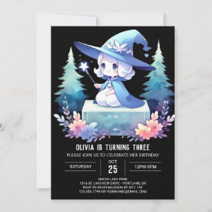 Invitation Assistant Minimaliste enchanté Anniversaire