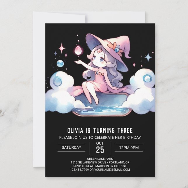 Invitation Assistant Minimaliste Imaginaire Anniversaire (Devant)