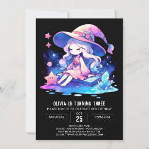 Invitation Assistant Minimaliste magique Anniversaire