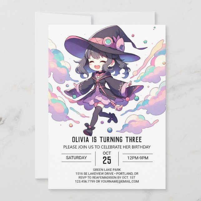 Invitation Assistant numérique personnalisé Anniversaire (Devant)