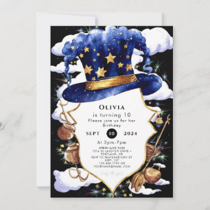 Invitation Assistant Pastel Whimsical Aquarelle Anniversaire