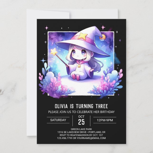 Invitation Assistant Rêve minimaliste Anniversaire (Devant)