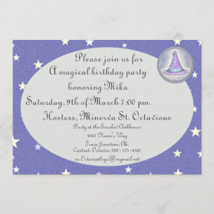 Invitation Assistant Sorcière Magie Casquette païenne