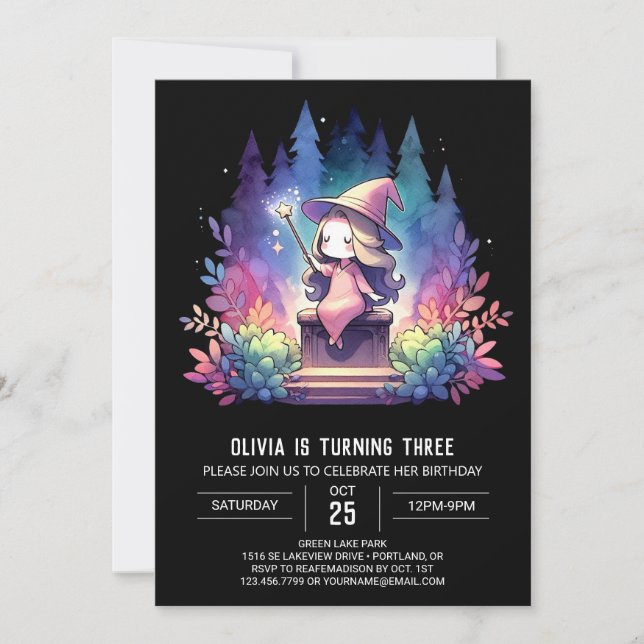 Invitation Assistant sucrerie moderne Anniversaire (Devant)