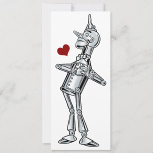 Invitation Assistant vintage de Oz, Tinman Heart Birthday Par