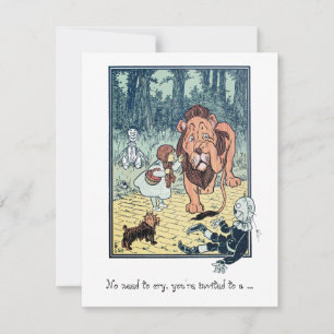 Invitation Assistant vintage d'Oz. Dorothy, Fête d'Anniversai