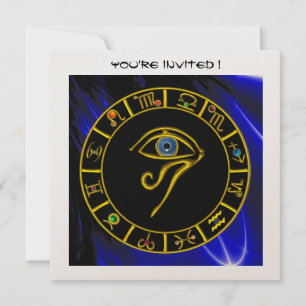 Invitation ASTRAL HORUS OEIL / BLUE TALISMAN, Astrologie Grap