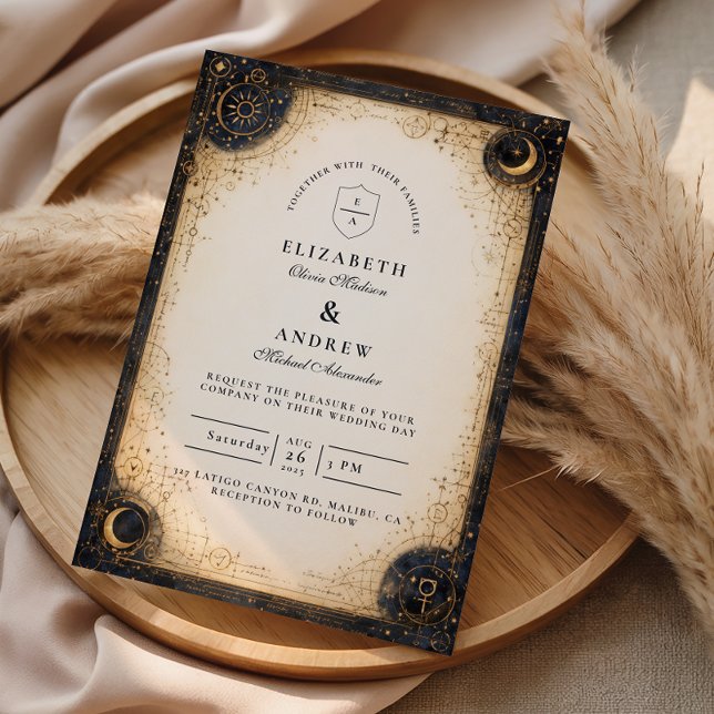 Invitation Astral Night Wedding (Créateur téléchargé)