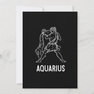 Invitation Astrologie Aquarius Cadeau Anniversaire Signes Zod