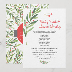Invitation Atelier de classe sur les huiles essentielles de N