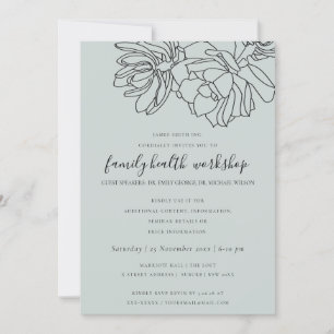 INVITATION ATELIER DE DESSIN DE CACTUS DU DÉSERT GRIS SUCCULE