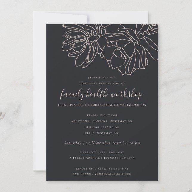 INVITATION ATELIER D'ÉVÉNEMENT SUR LES CACTUS SUCCULENTS AU D (Devant)