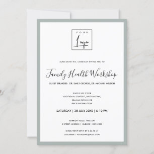 INVITATION ATELIER GALA ÉVÉNEMENTIEL SIMPLE MINIMAL GRIS VOTR