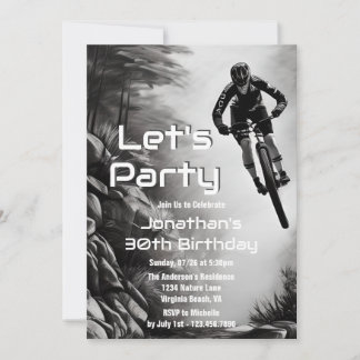 Invitation Attaque - VTT Croquis Anniversaire