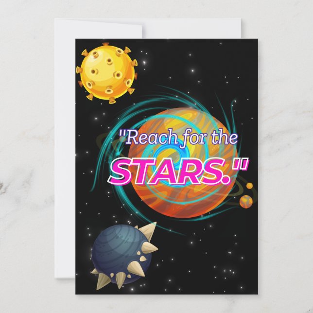 INVITATION ATTEIGNEZ LES ÉTOILES (Devant)