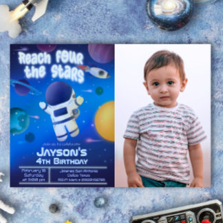 Invitation Atteindre quatre étoiles - Espace extra-atmosphéri