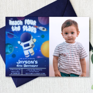 Invitation Atteindre quatre étoiles - Espace extra-atmosphéri