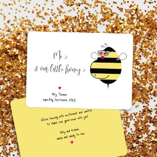 Invitation Attendez-vous à ce que maman Bee avec lunettes Fai