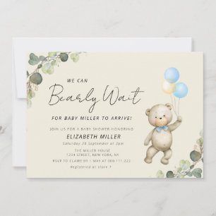 Invitation attendre l'invitation baby shower
