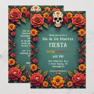 Invitation 💀 Attentes 🎉 Graves, Día de los Muertos