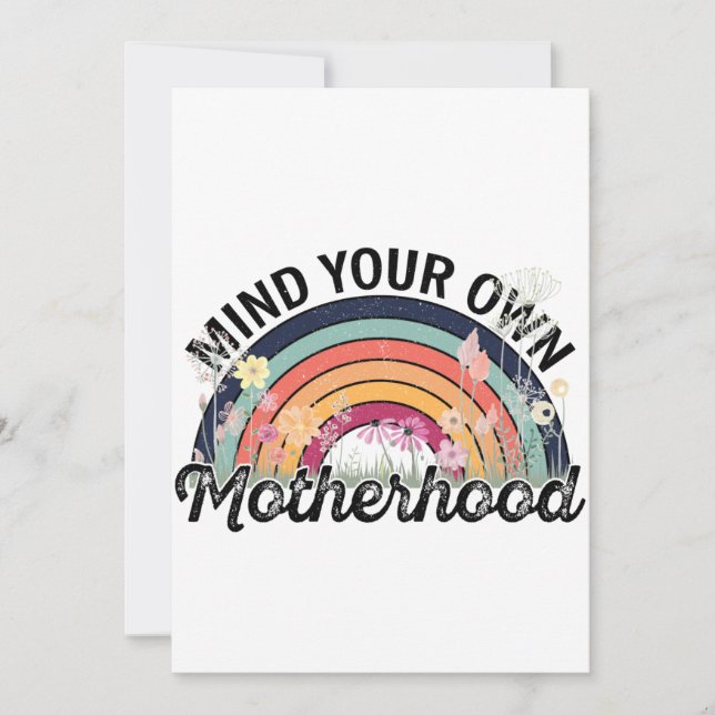 Invitation Attention à votre propre maternité, cadeaux de la  (Devant)