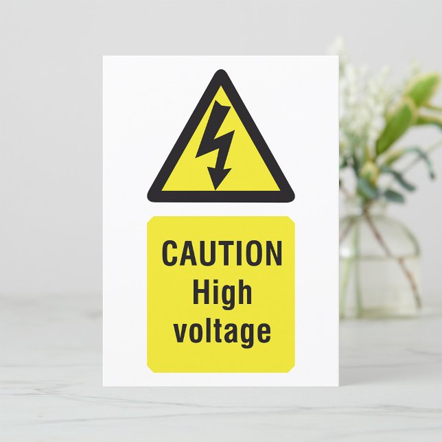 Invitation Attention Signal d'avertissement haute tension Inv (Créateur téléchargé)