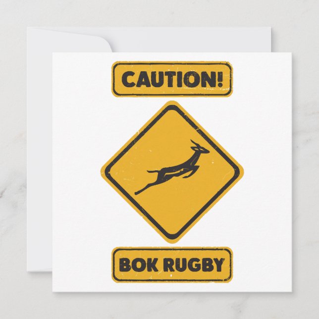 Invitation Attention - SpringBoks traversant (Devant)