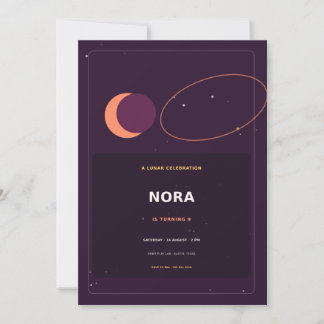 Invitation Atterrissage lunaire