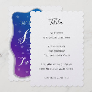 Invitation Attrapez une étoile qui tombe