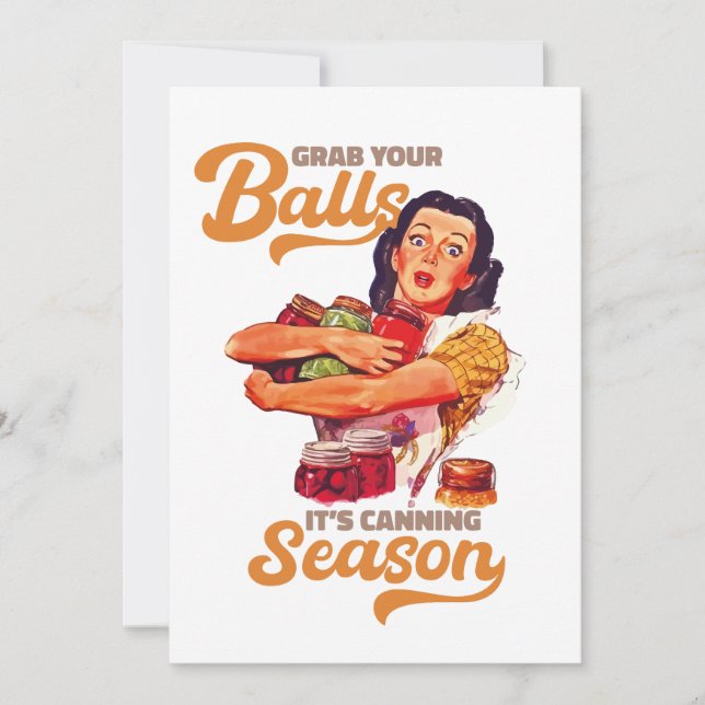 Invitation Attrapez vos boules, sa saison de canne, attrapez- (Devant)