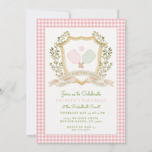 Invitation Attrapons la Cour Pickle Pickle Ball Anniversair