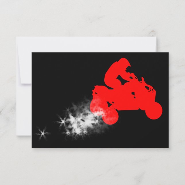 Invitation atv : piste de saleté (Devant)