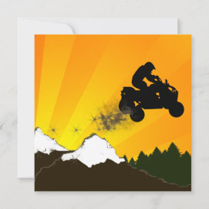 Invitation atv : piste de saleté