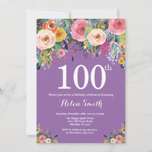 Invitation au 100e anniversaire de la florale viol
