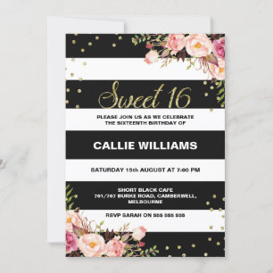 Invitation au 16e anniversaire de la florale noire