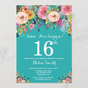 Invitation au 16e anniversaire de la Turquoise Flo