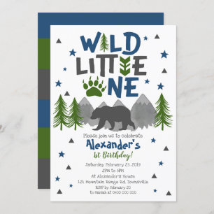 Invitation au 1er anniversaire de Wild One Bear