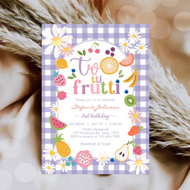 Invitation au 2ème anniversaire de Twotti Frutti (Créateur téléchargé)