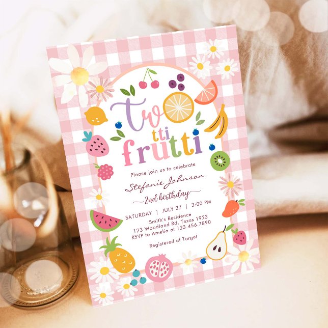 Invitation au 2ème anniversaire de Twotti Frutti (Créateur téléchargé)