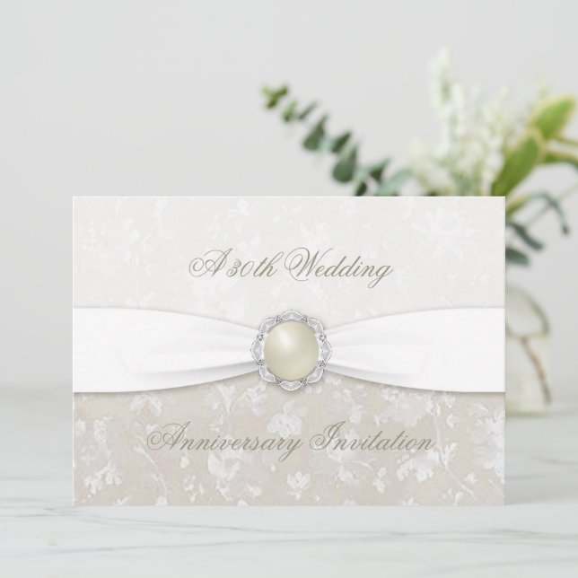 Invitation au 30e anniversaire de mariage en damas (Debout devant)