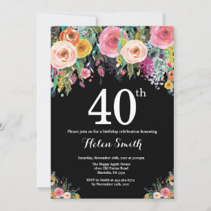 Invitation au 40e anniversaire de la florale