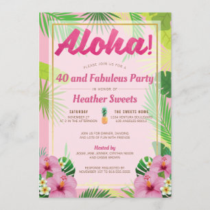 Invitation au 40e anniversaire de Luau