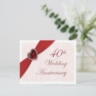 Invitation au 40e Anniversaire de Mariage en Damas
