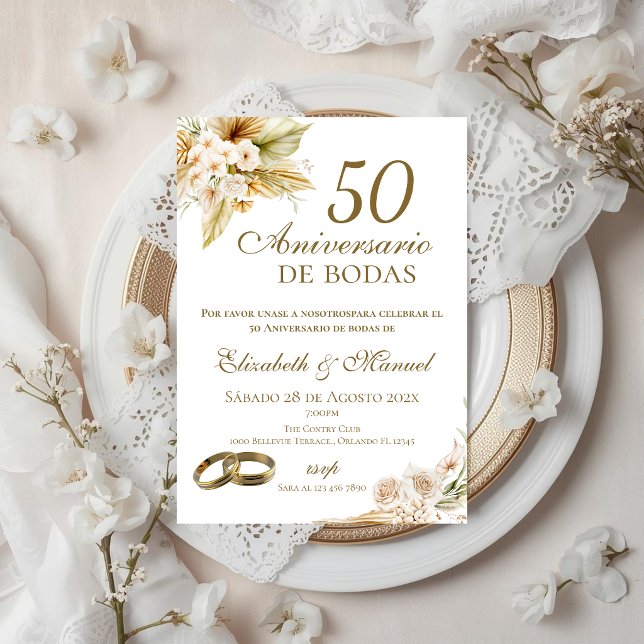 Invitation au 50e anniversaire (Créateur téléchargé)