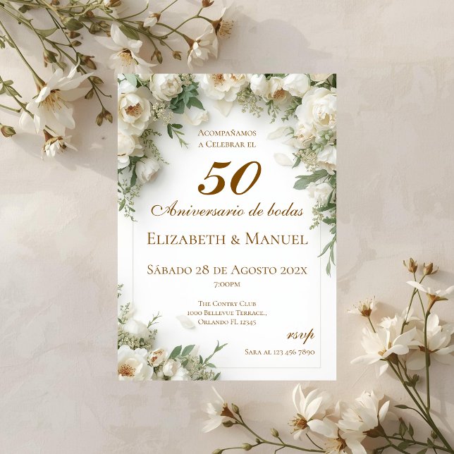 Invitation au 50e anniversaire (Créateur téléchargé)