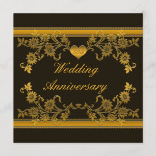 Invitation au 50e anniversaire de Floral noir, cui