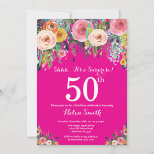 Invitation au 50e anniversaire de la surprise de l