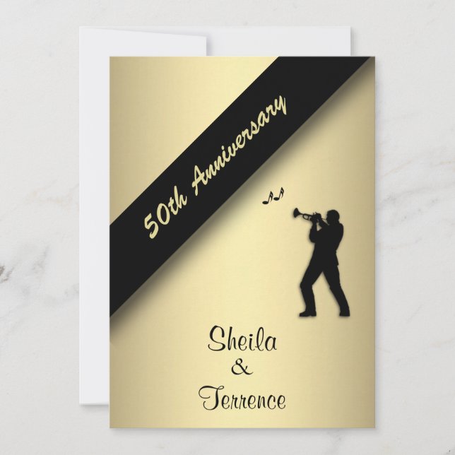 Invitation au 50e anniversaire de mariage (Devant)