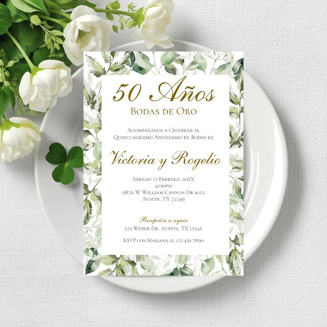 Invitation au 50e anniversaire de mariage (Créateur téléchargé)